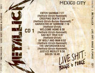 LIVE SHIT : BINGE & PURGE CD 1